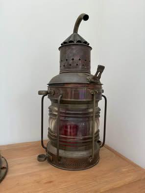 Antieke scheepslamp, Antiek en Kunst, Antiek | Verlichting, Ophalen