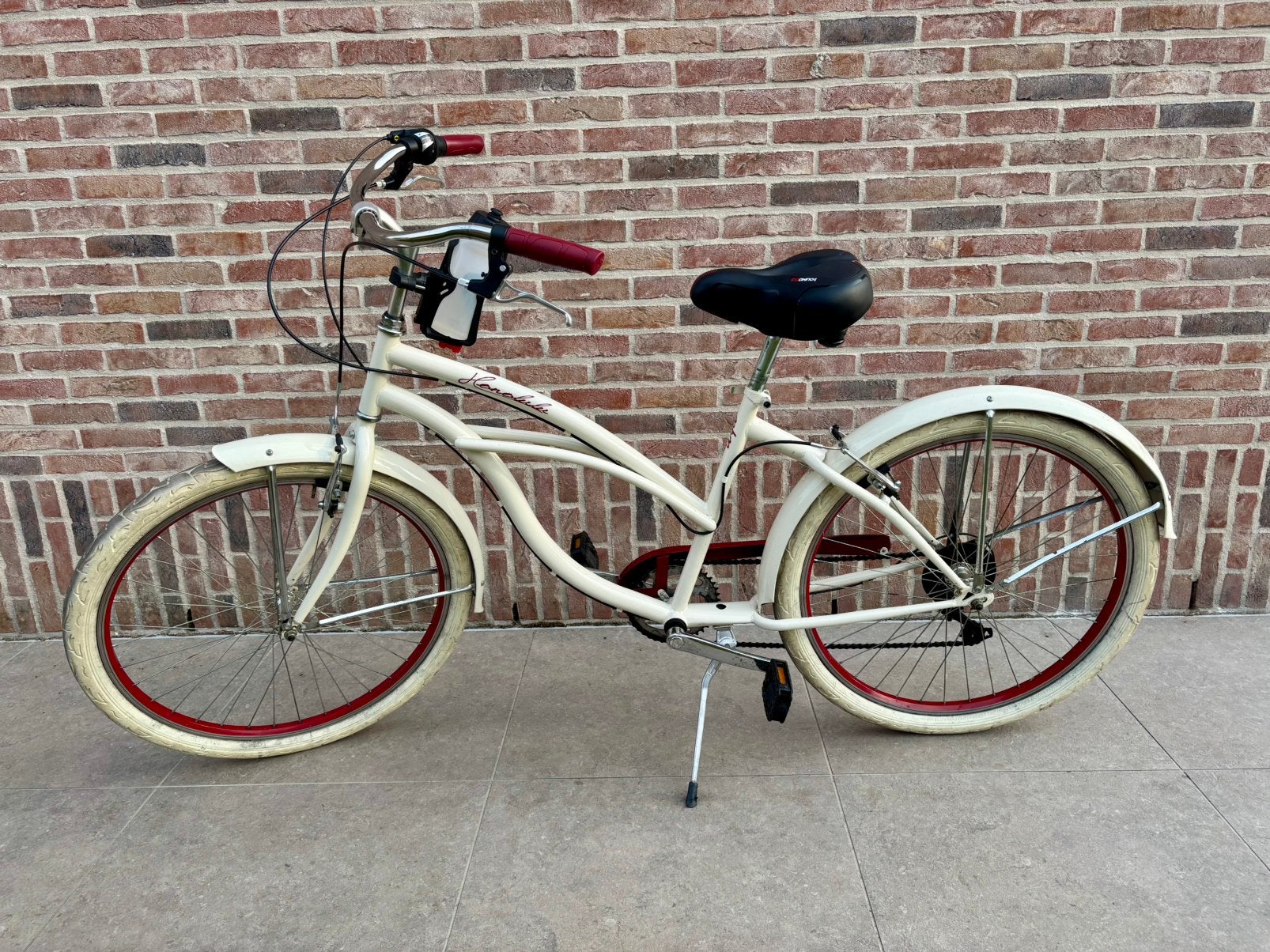 Fiets Honolulu Cruiser met accessoires, Fietsen en Brommers, Fietsen | Cruisers en Lowriders, Ophalen, Gebruikt, Cruiser