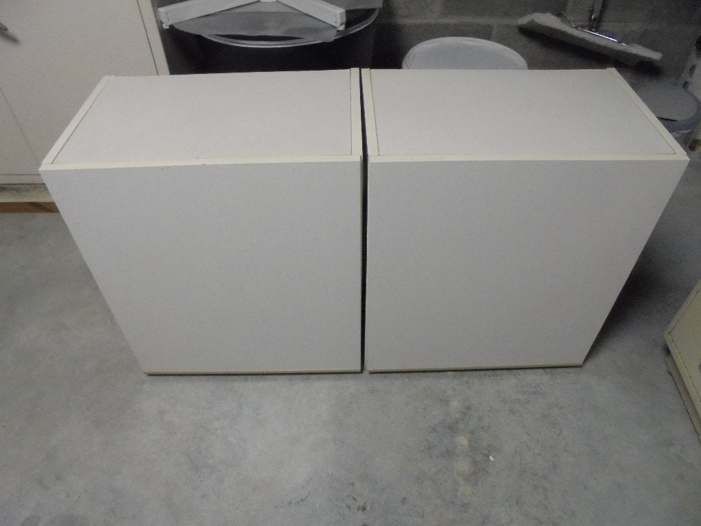 Meubles blanc à suspendre, Maison & Meubles, Avec porte(s), 25 à 50 cm, Enlèvement, Utilisé