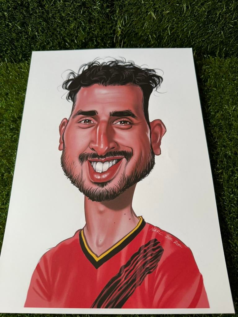 Karikatuur chadli A4, Verzamelen, Ophalen of Verzenden, Nieuw, Poster, Plaatje of Sticker