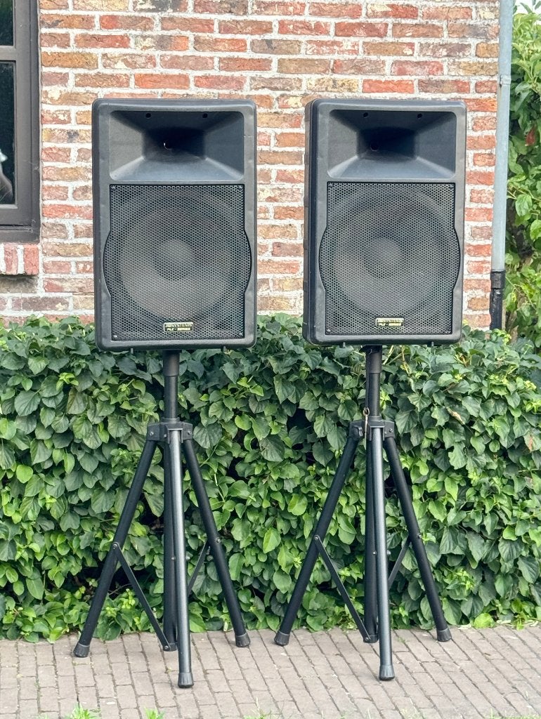 2x JBSYSTEMS PLX15 Speakers (ZONDER TWEETER), Audio, Tv en Foto, Luidsprekerboxen, Ophalen, Zo goed als nieuw