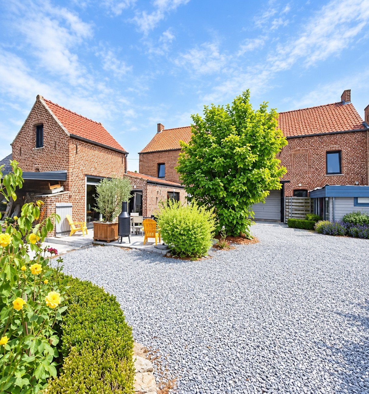 hoofdgebouw + 3 huurwoningen, Immo, Dorp