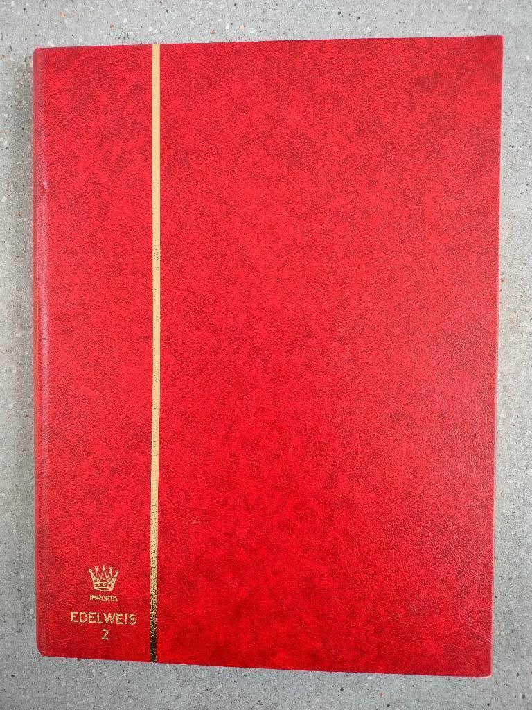 rood Edelweis postzegelalbum - 32 witte pagina's (leeg), Postzegels en Munten, Verzenden, Verzamelalbum