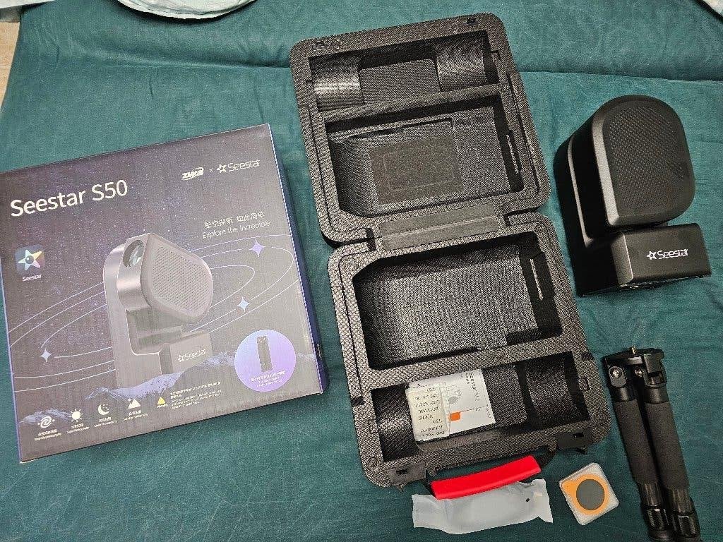 Zwo seestar S50, TV, Hi-fi & Vidéo, Enlèvement ou Envoi, Comme neuf, Moins de 80 mm, Avec trépied