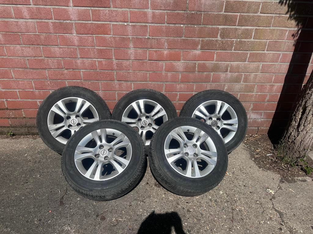 5 velgen + banden steekmaat 4x100, Auto-onderdelen, Ophalen, 15 inch, Banden en Velgen, 185 mm