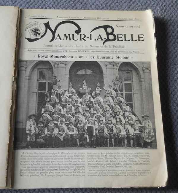 Ensemble de 52 hebdomadaires Namur - la - Belle (1899-1900), Enlèvement ou Envoi, Utilisé