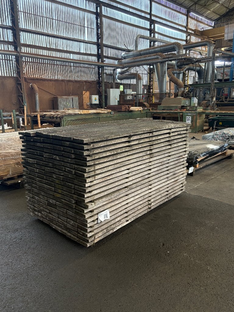 Eiken planken 32x160 winddroog — restpartij, tweede keus, Doe-het-zelf en Bouw, Hout en Planken, Gebruikt, 25 tot 50 mm, Eiken
