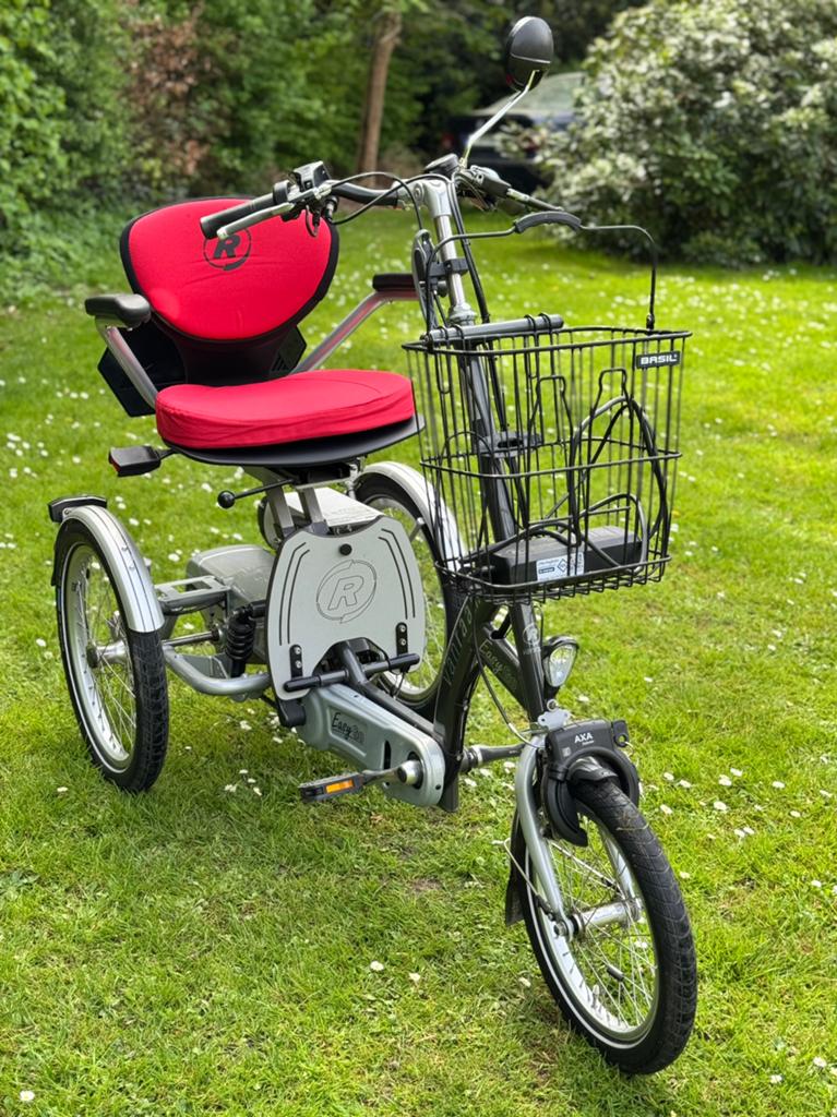 vanRaam Easy Go Vélo + Vélo électrique + Scootmobile, Enlèvement ou Envoi, Pliant, Comme neuf, Fauteuil roulant électrique