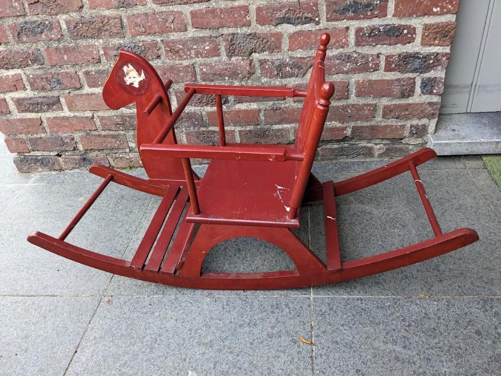 retro schommelpaard, Ophalen, Gebruikt