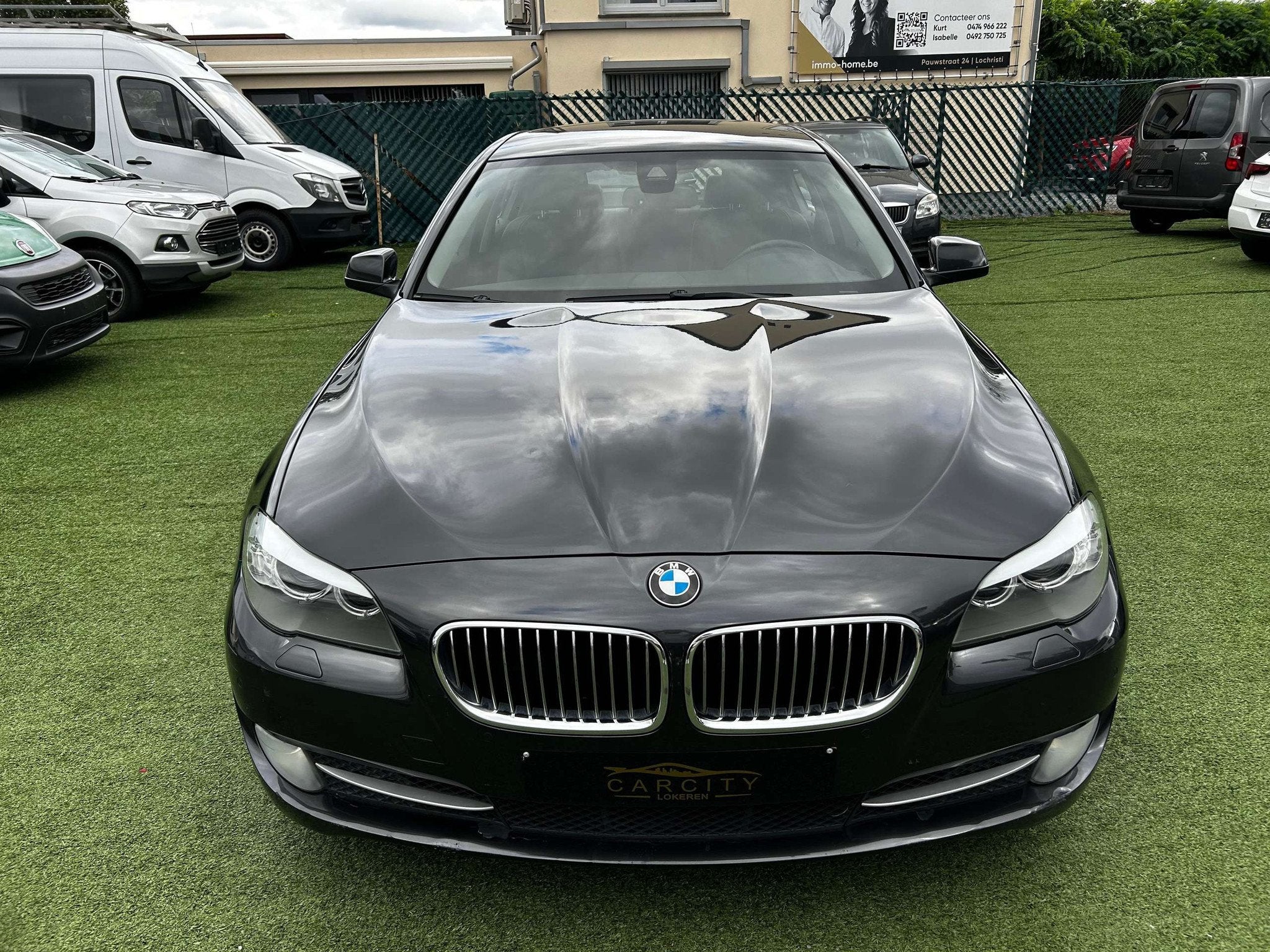 BMW 5 Serie 525 D X -DRIVE 218 PK  LEDER XENON  FU, Autos, 4 portes, Entreprise, Noir, Automatique