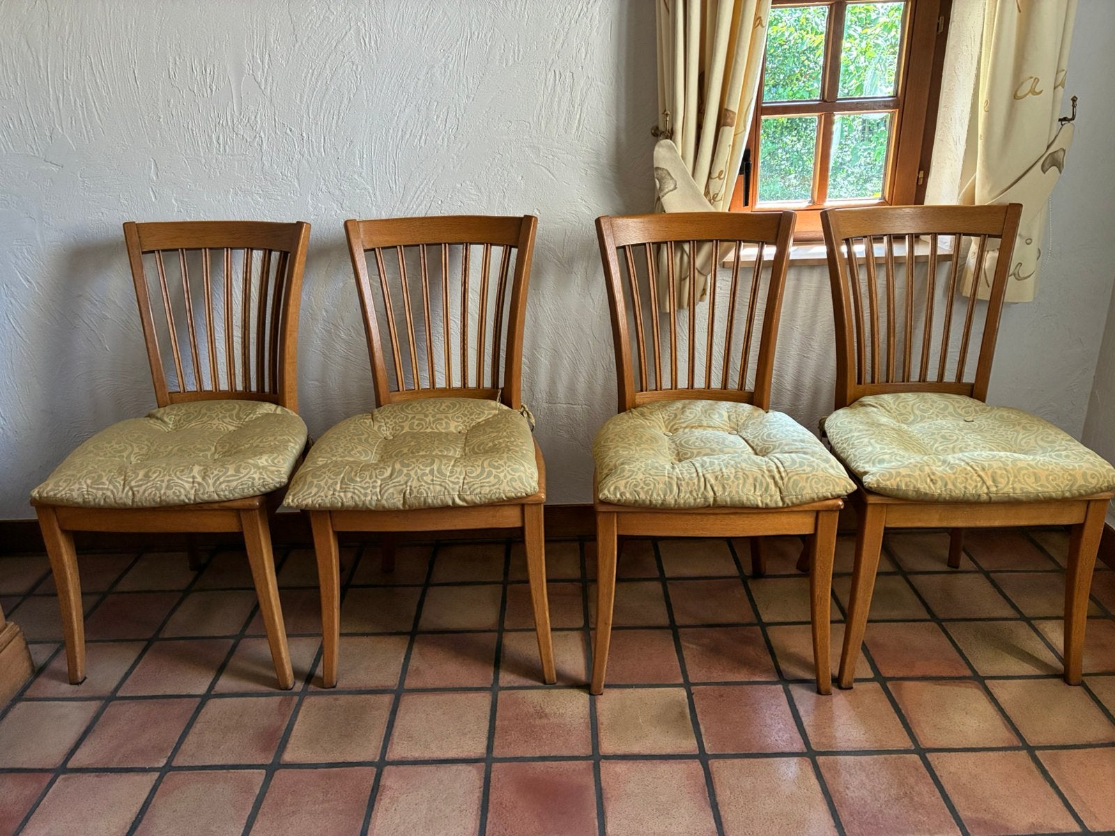 4 eetkamerstoelen, Antiquités & Art, Enlèvement