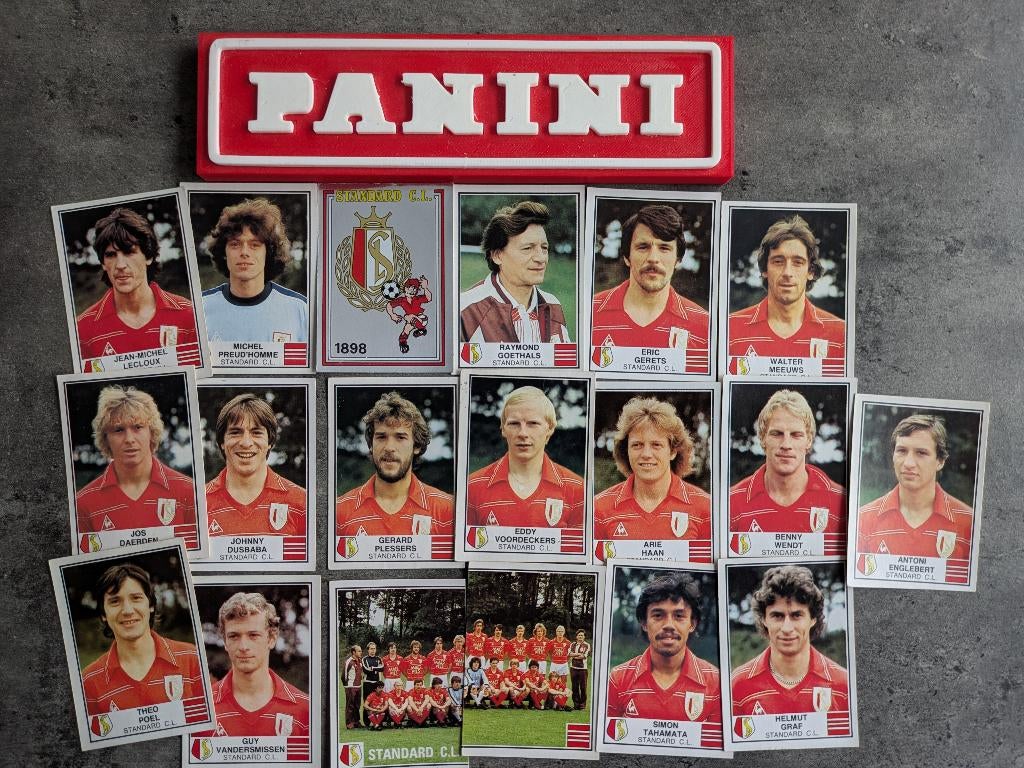 PANINI FOOTBALL 82 STANDARD CL 19x STICKERS 1982 VOETBAL, Verzenden, Nieuw
