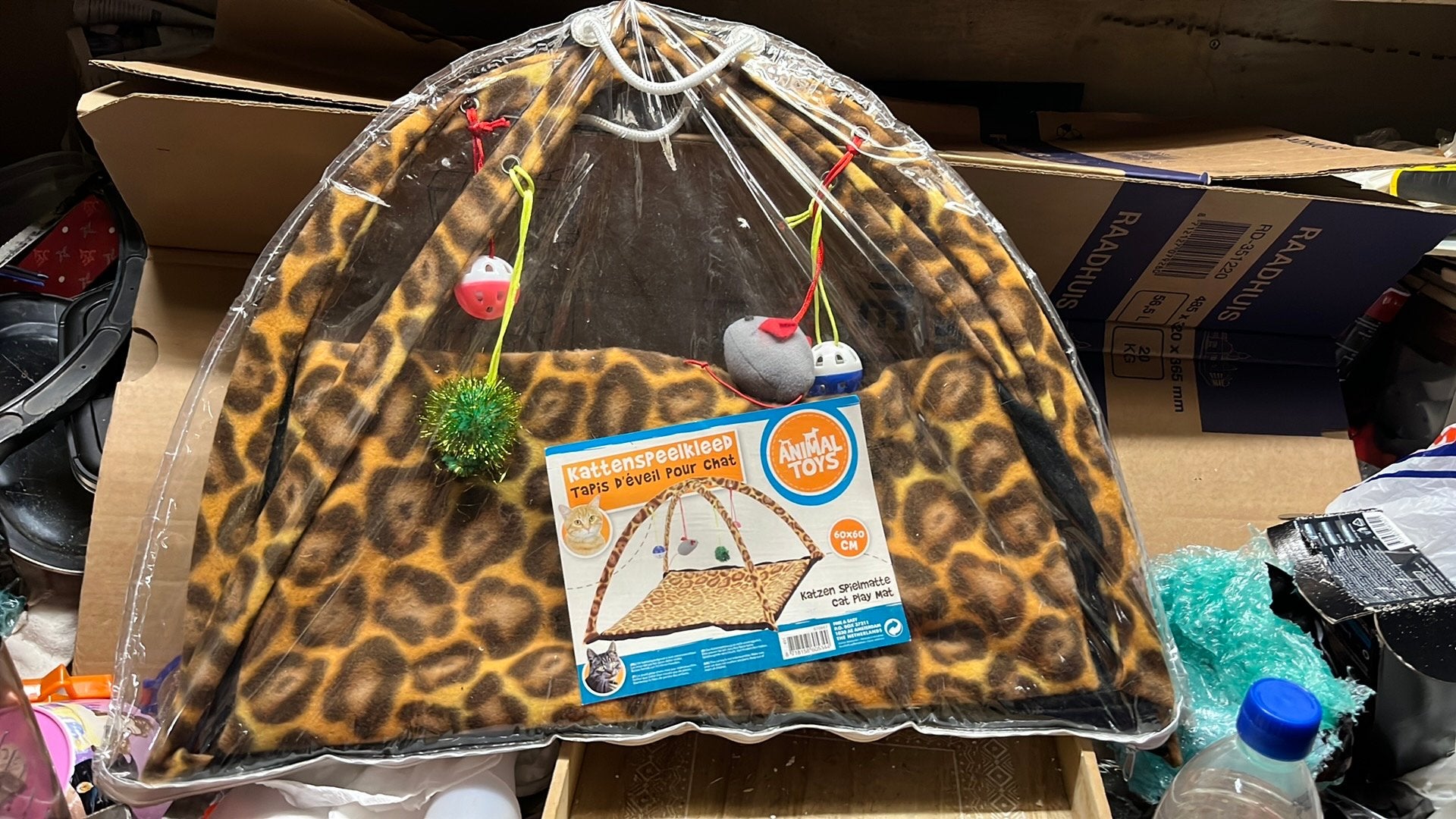 Kattenmat met speelgoed, Animaux & Accessoires, Jouets pour chats, Enlèvement ou Envoi, Neuf, Souris de jeu