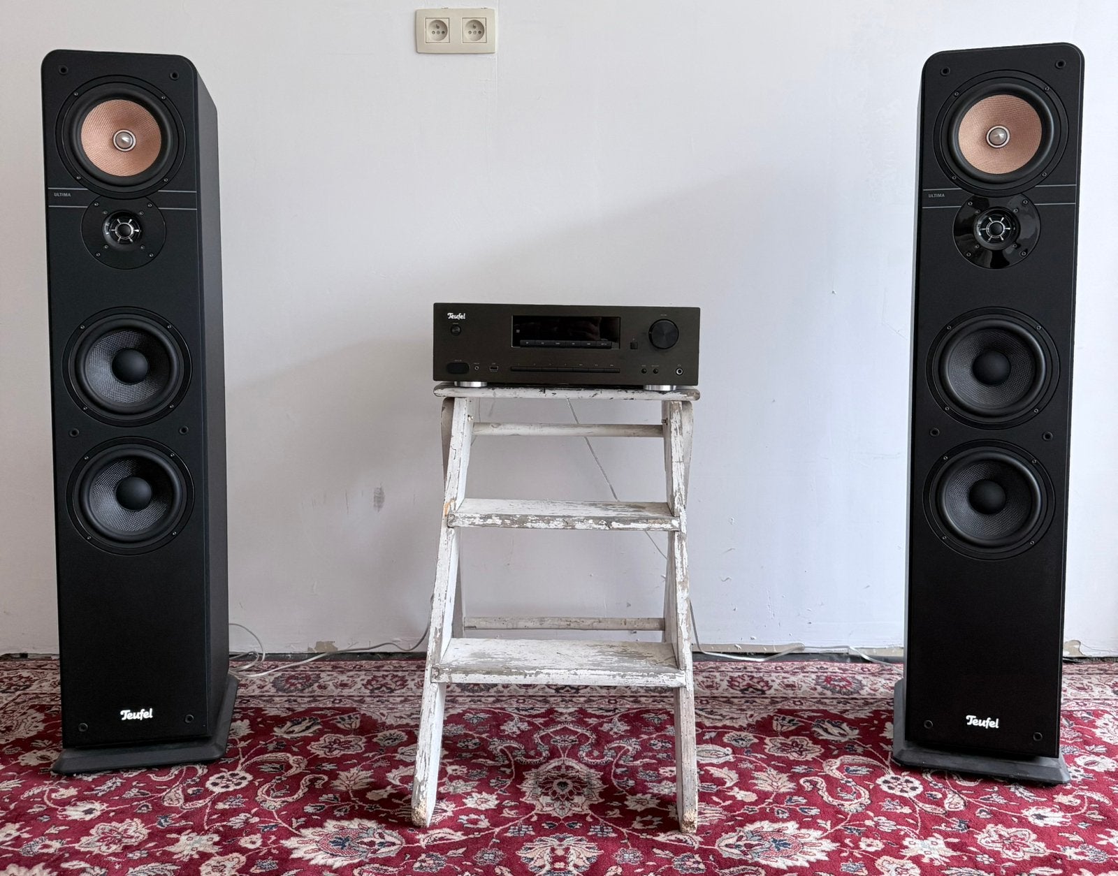 Teufel Ultima 40 boxen met Teufel CD Receiver KB 62 CR, TV, Hi-fi & Vidéo, Télécommande, Enlèvement, Comme neuf