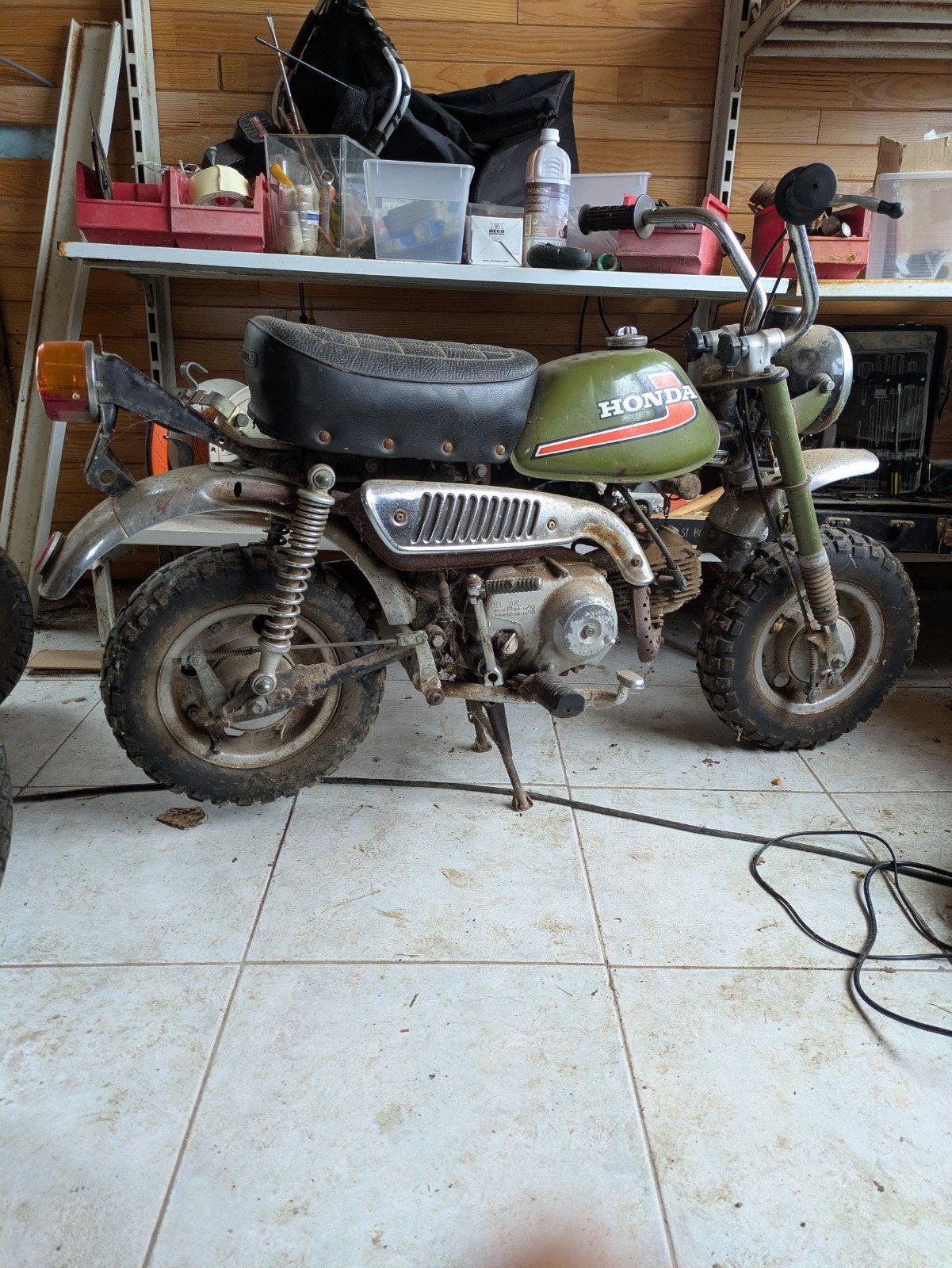 Honda monkey origineel, Ophalen
