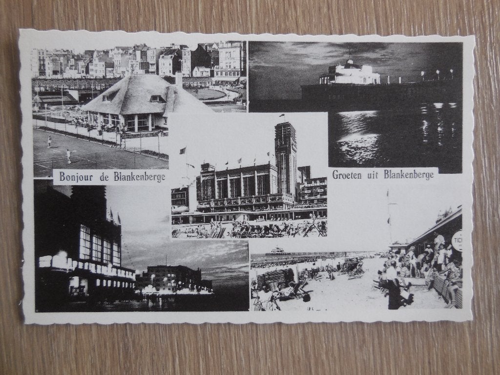 postkaart Blankenberge, Ophalen of Verzenden, 1940 tot 1960, Ongelopen, West-Vlaanderen