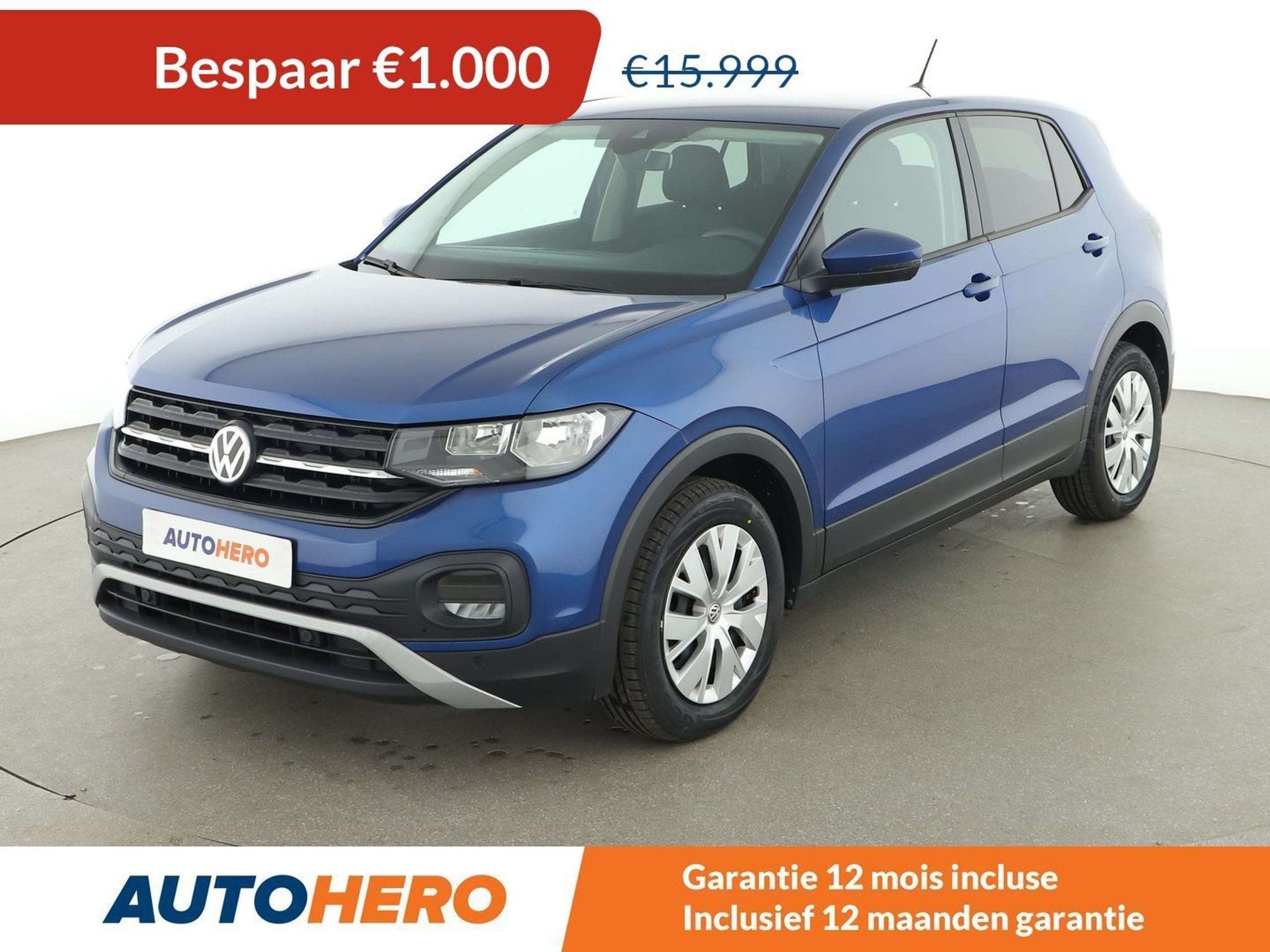 Volkswagen T-Cross 1.0 TSI (bj 2020), Auto's, Voorwielaandrijving, Euro 6, SUV of Terreinwagen, 999 cc