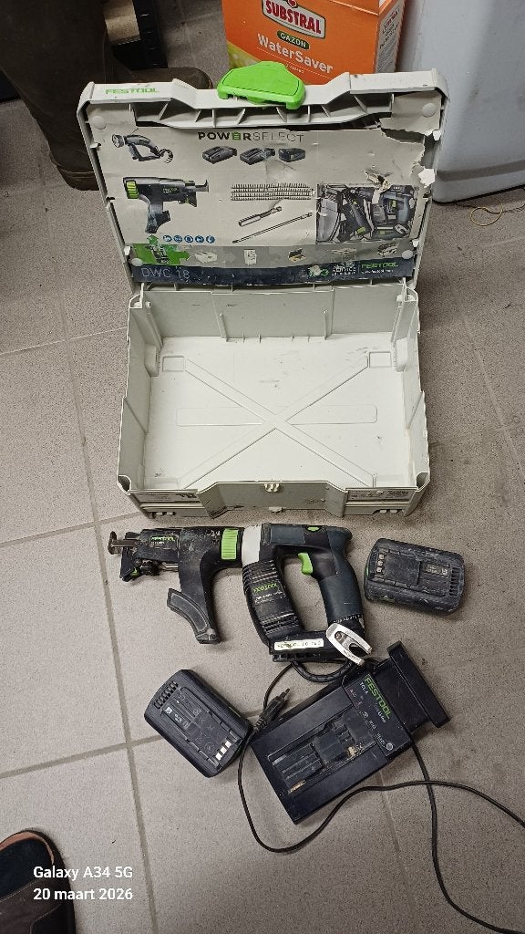Festool bandschroefmachines en schroefmachine, Doe-het-zelf en Bouw, Gereedschap | Boormachines, Gebruikt, Boor- en Schroefmachine