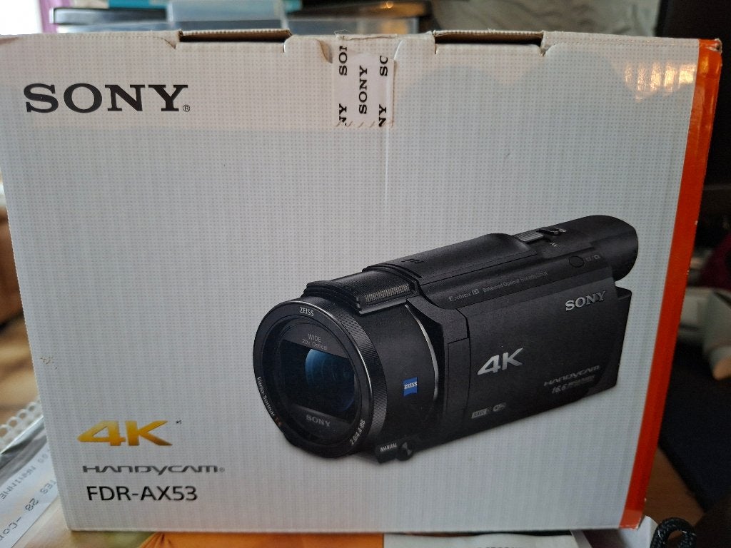 Handycam Sony FDR-AX53, Carte mémoire, Caméra, Comme neuf, Enlèvement