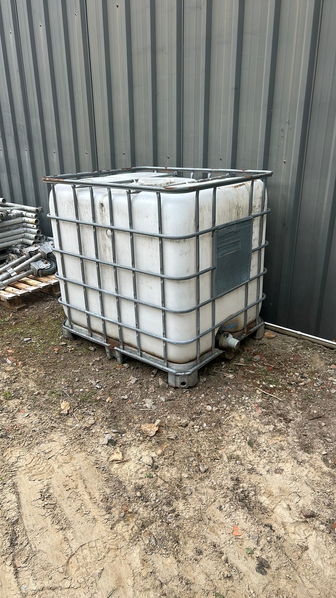 IBC watertank 1000liter met kraan, Tuin en Terras, Ophalen, Kunststof, Gebruikt, Met kraantje
