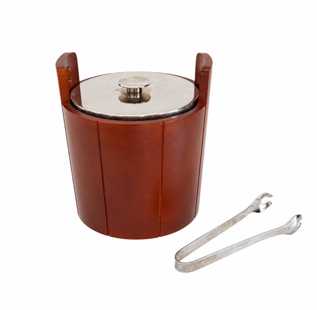 Vintage ijsemmer met ijstang, Ophalen of Verzenden, Huis en Inrichting