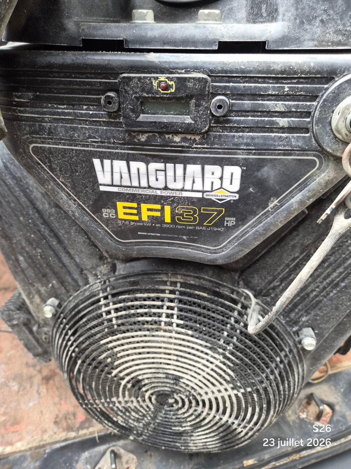 moteur vanguard 35/37, Ophalen