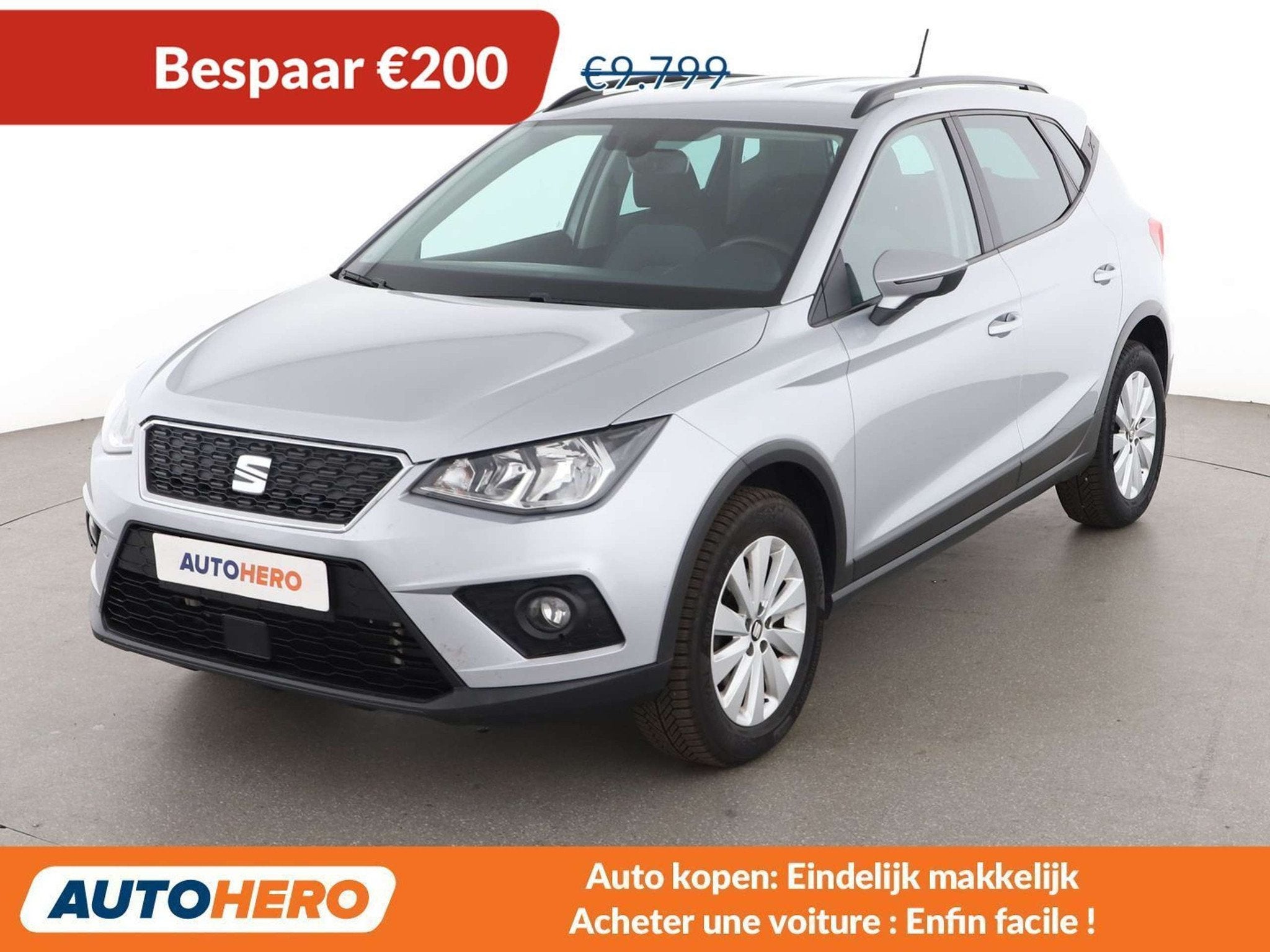 SEAT Arona 1.6 TDI Style (année de construction 2018), Autos, Argent ou Gris, Achat, 139 g/km, Boîte manuelle