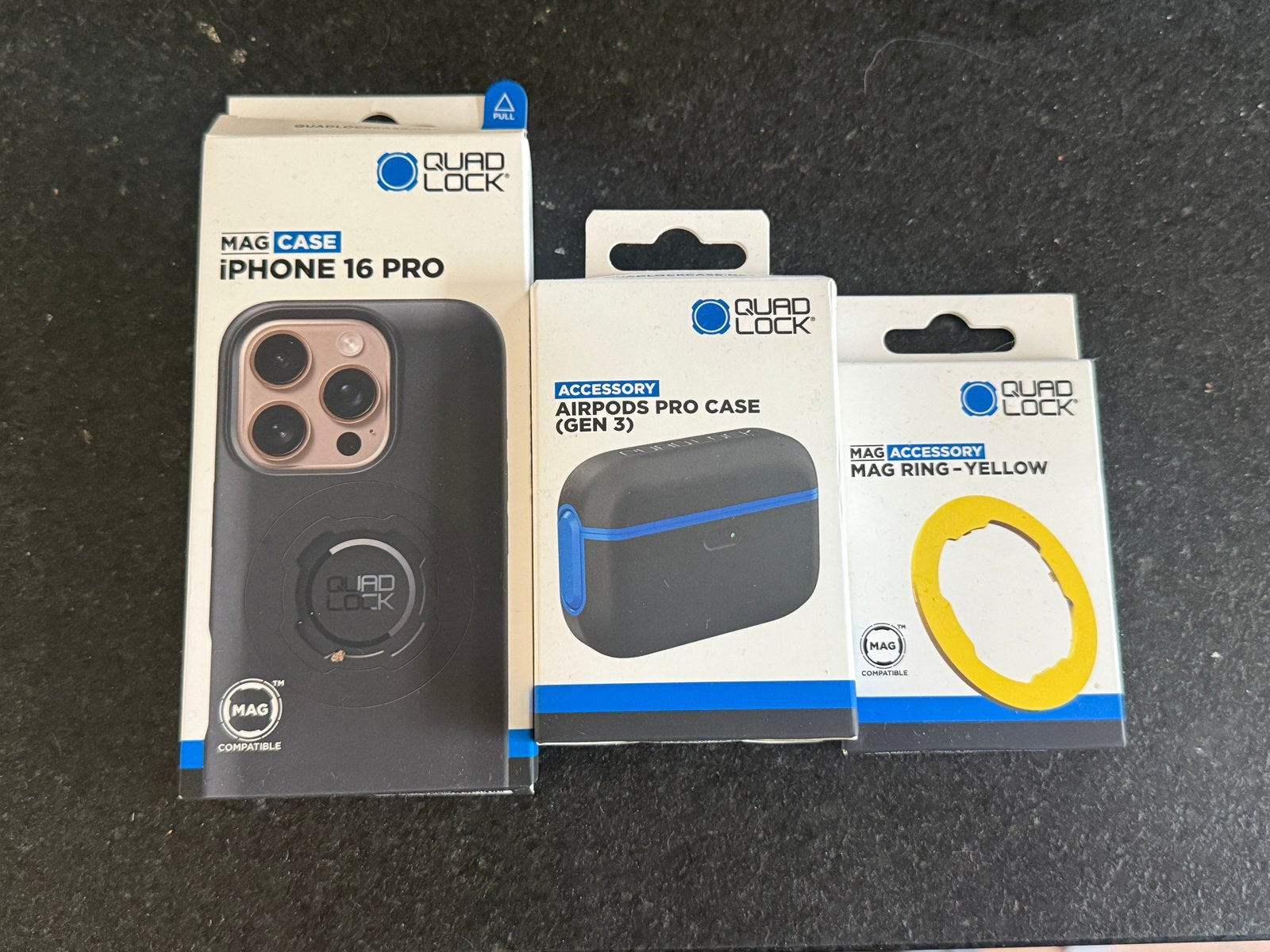 Quad lock, Neuf, Jaune, IPhone 16, Quad Lock