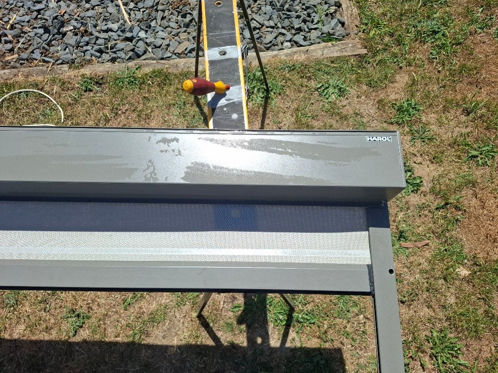 Scherm Harold, Tuin en Terras, Zonneschermen, Ophalen, Gebruikt, Elektrisch, 150 tot 300 cm