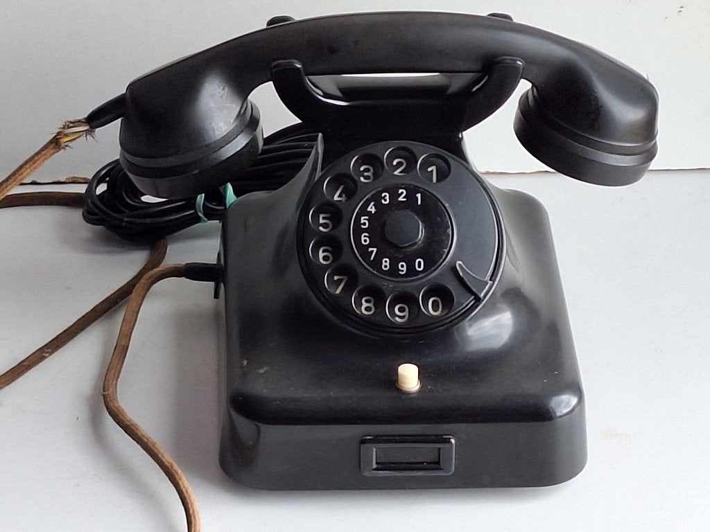 Joli ancien téléphone de collection en bakélite, Ophalen of Verzenden