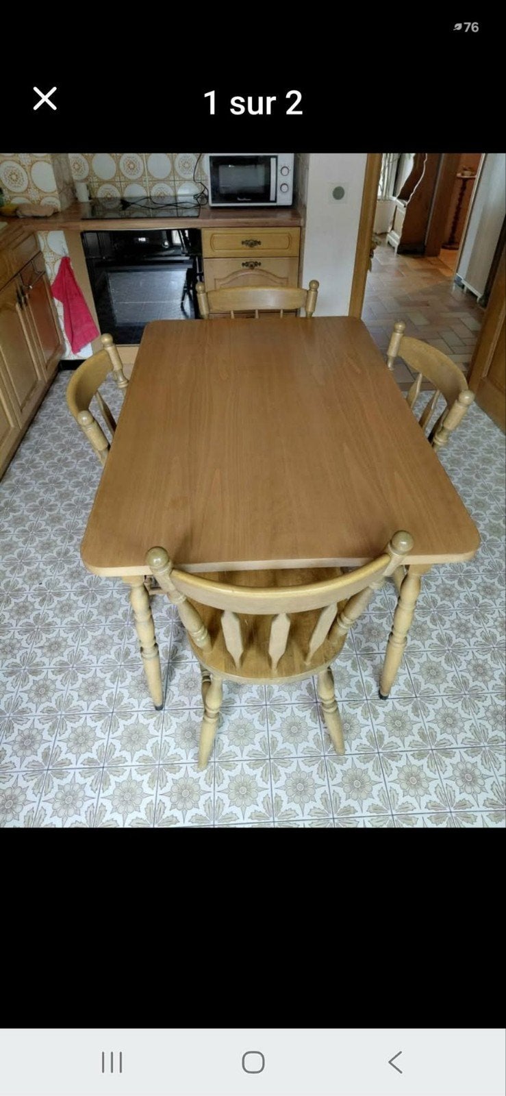 table de cuisine, Enlèvement, Comme neuf, 50 à 100 cm, Moins de 100 cm