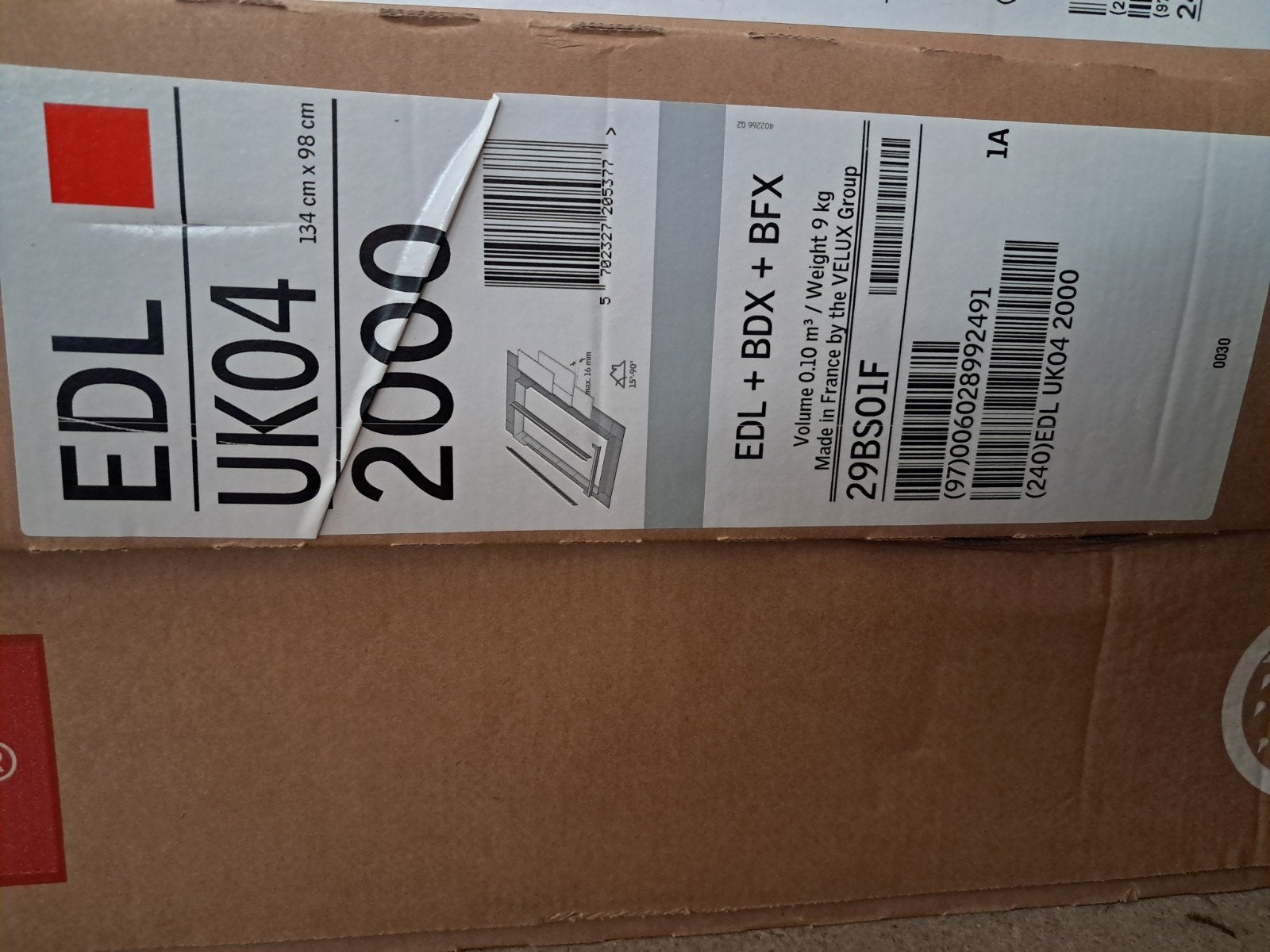 velux edl uk04 2000, Ophalen