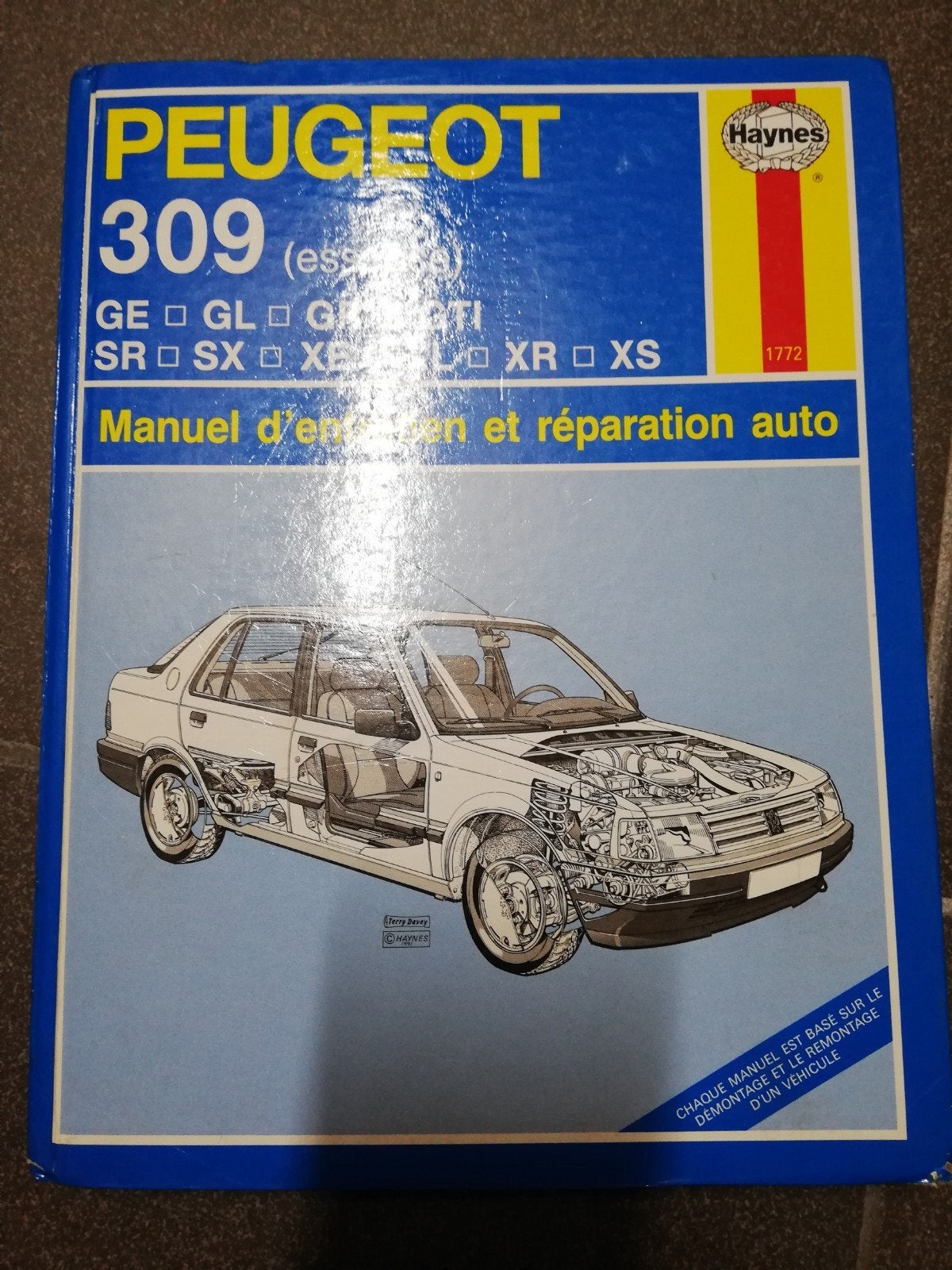 Peugeot 309 GTI manual, Ophalen