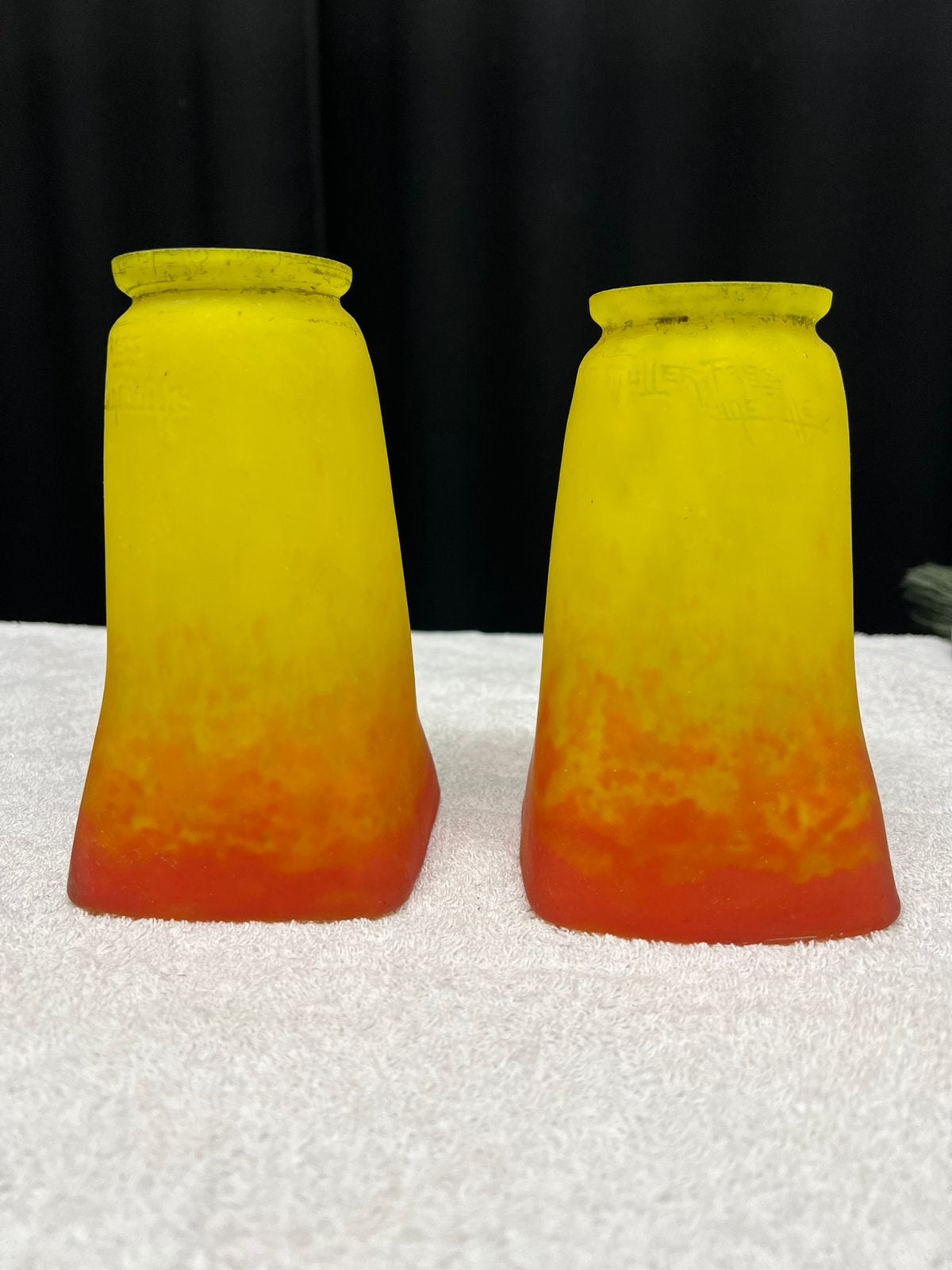 Muller Freres, bobeche, lampenkapje, luster, Ophalen of Verzenden