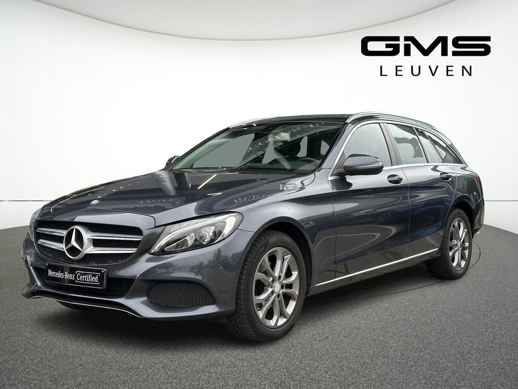 Mercedes-Benz C-Klasse Break C 180, Autos, Argent ou Gris, Euro 6, Boîte manuelle, Noir