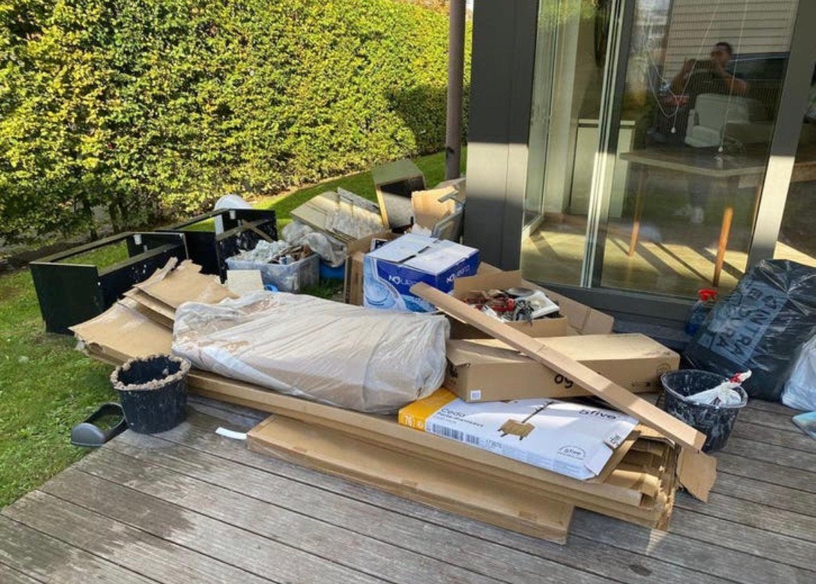 Vider des dechet bois briques mélange tous type 0470636551, Enlèvement, Comme neuf