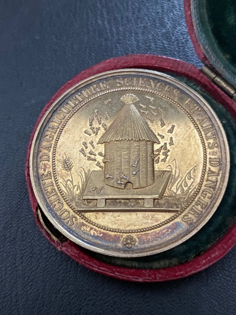Penning Brons 1842 Frankrijk Angers voor Sotta brons, Ophalen of Verzenden, Brons