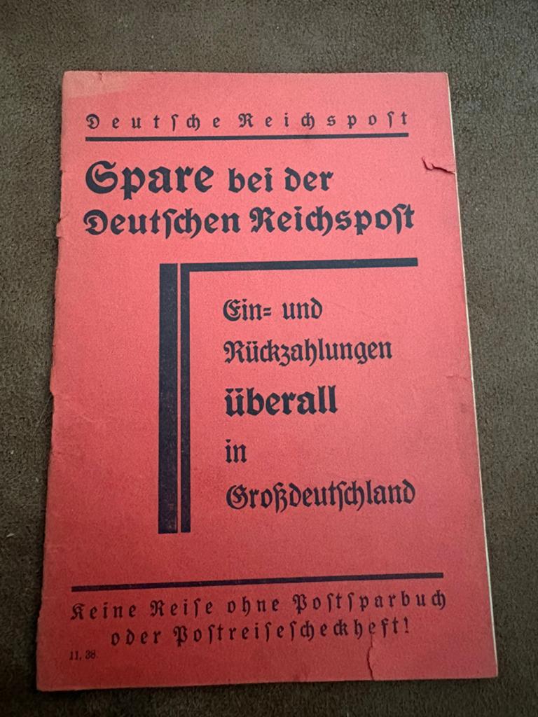 Livret d'épargne allemand 1938, Enlèvement ou Envoi