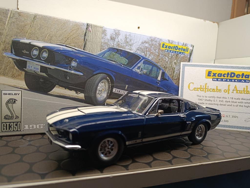 Ford Chelby GT 350 Cobra 1967 Exactdetail 1/18, Hobby & Loisirs créatifs, Voitures miniatures | 1:18, Neuf, Voiture, Autres marques