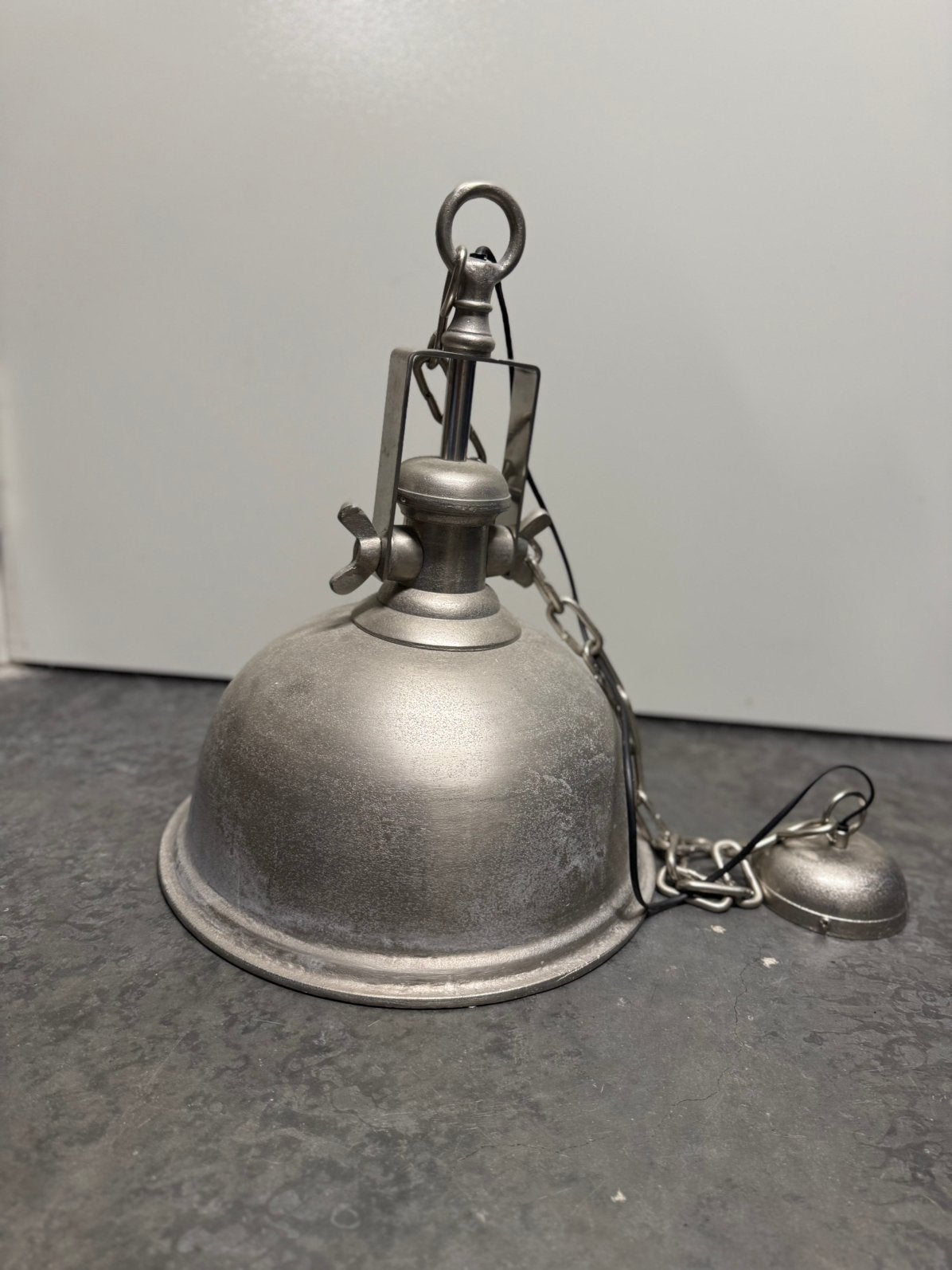 Industriële hanglamp – stoere metalen plafondlamp, Ophalen, Zo goed als nieuw
