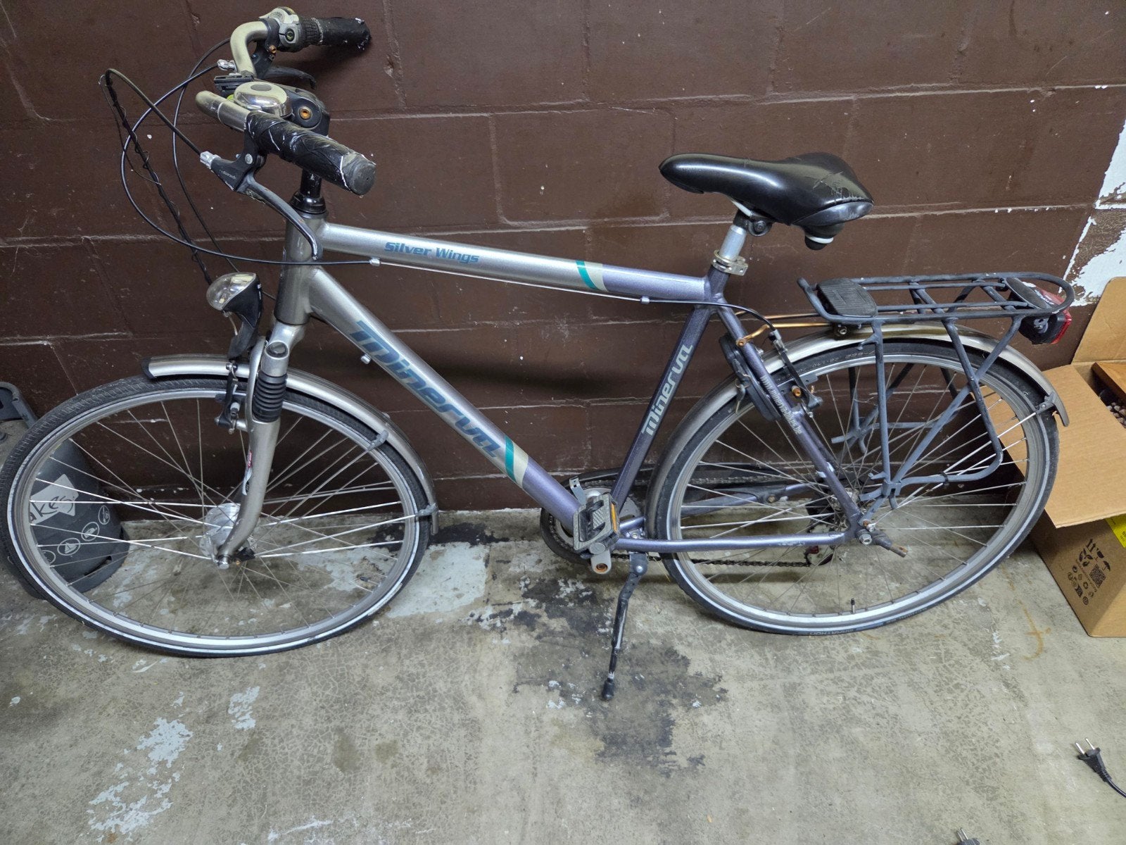 herenfiets Minerva, Ophalen
