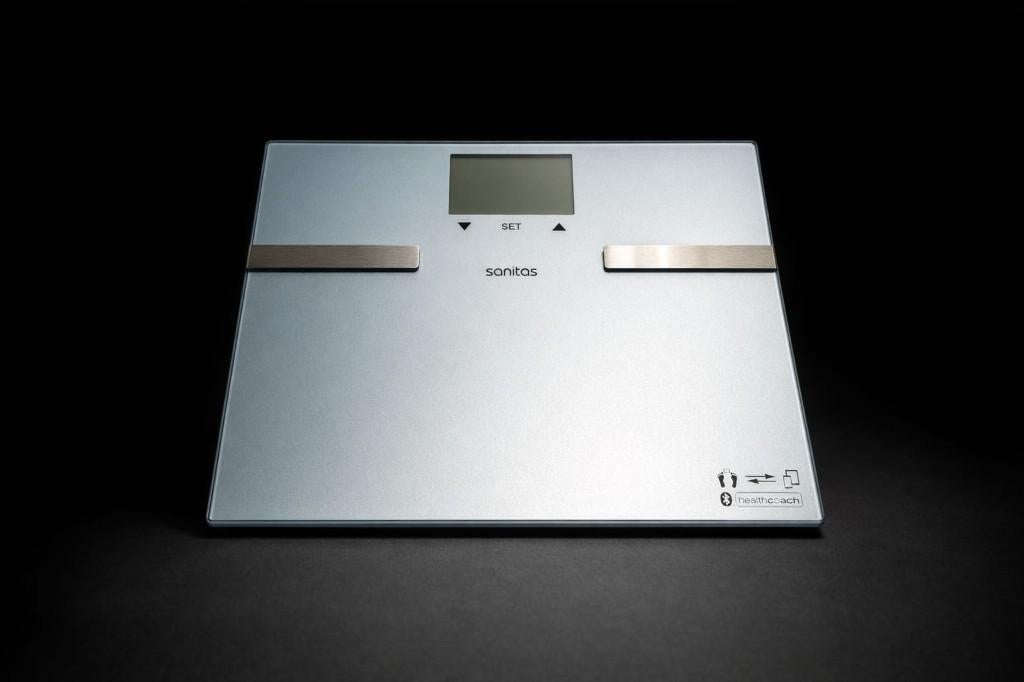 Sanitas impedantieschaal, Elektronische apparatuur, Weegschalen, 100 kg of meer, Ophalen of Verzenden, Personenweegschaal, Digitaal