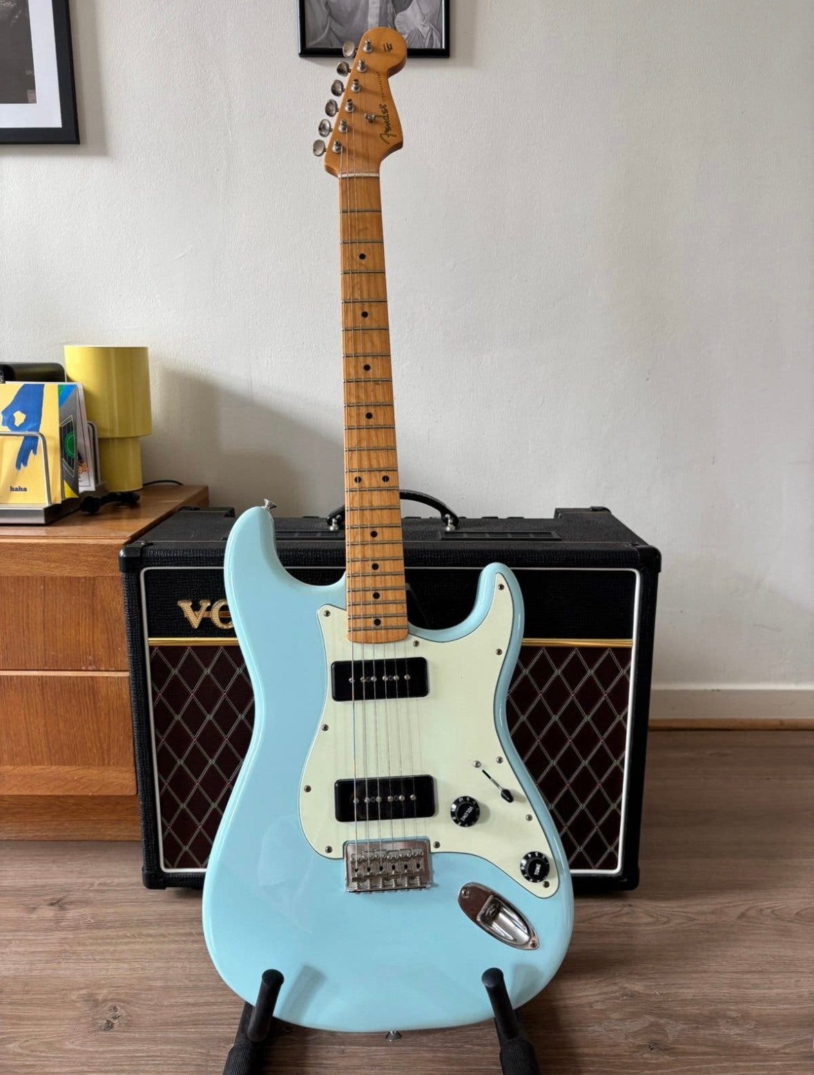 Fender stratocaster Noventa te koop!, Musique & Instruments, Enlèvement, Comme neuf, Fender