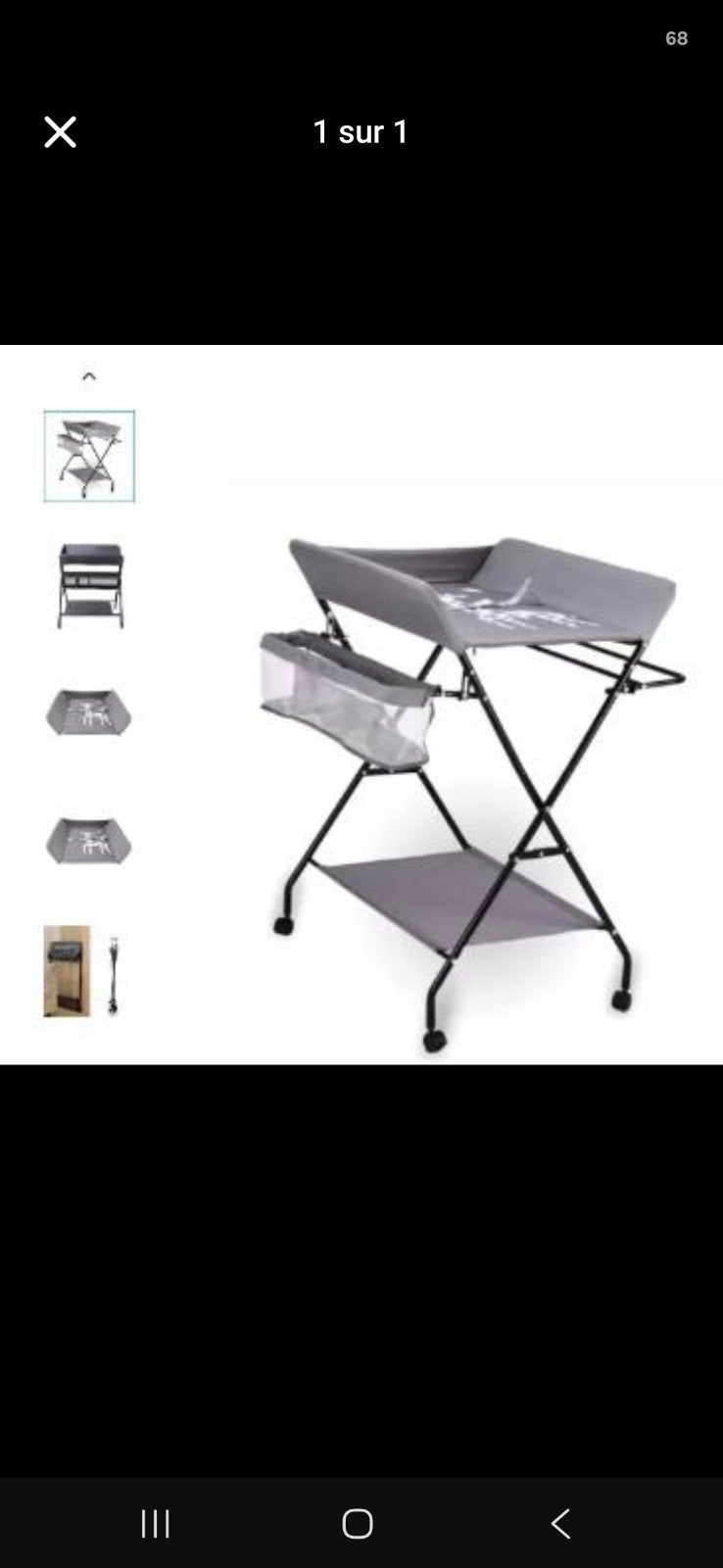 table a langer pliable, Enfants & Bébés, Enlèvement, Utilisé