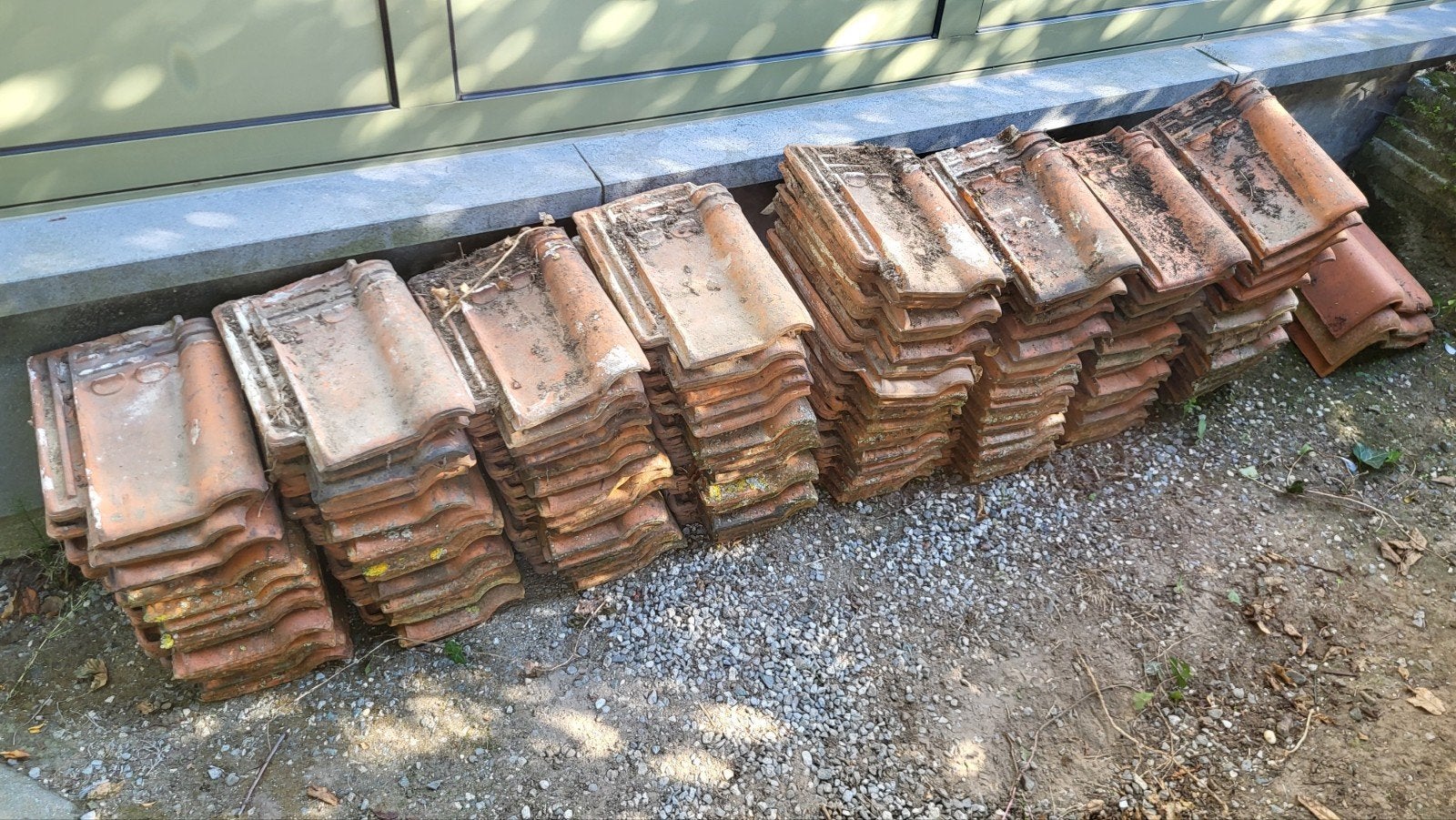 120 dakpannen, Doe-het-zelf en Bouw, Ophalen, Gebruikt, Steen of Klei, Dakpannen