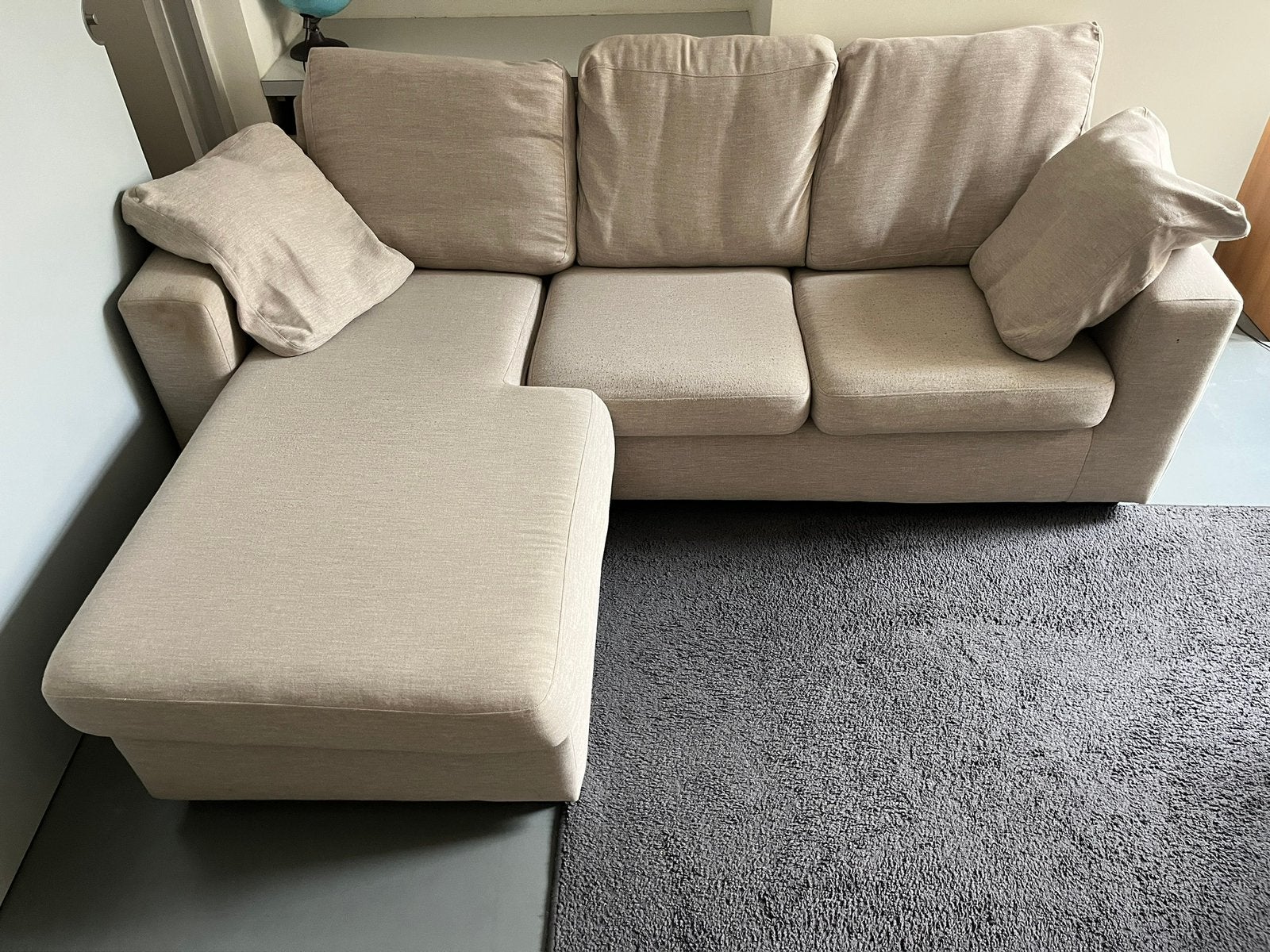 Beige zetel, Ophalen, Zo goed als nieuw