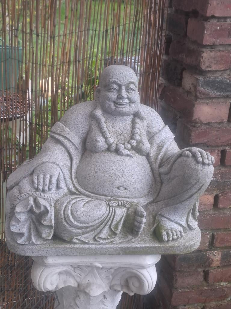 Bouddha en pierre bleue en parfait état, Jardin & Terrasse, Statues de jardin, Enlèvement