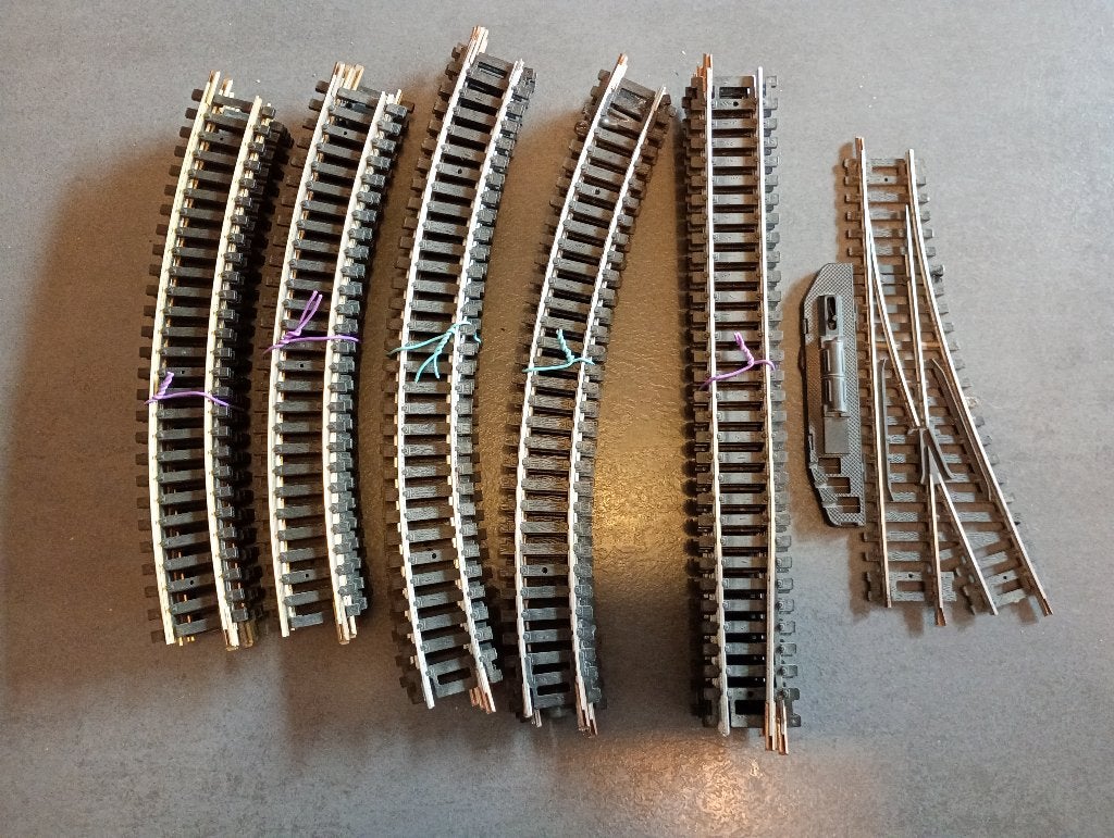 Lot rails Lima/Fleischmann, Fleischmann, Rails, Enlèvement, Courant continu
