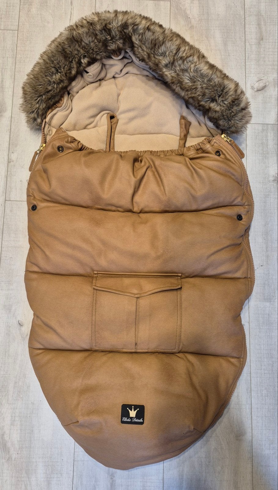 Elodie Details voetenzak – cognac – perfecte staat, Ophalen of Verzenden, Zo goed als nieuw, Maxi-Cosi, Voetenzak