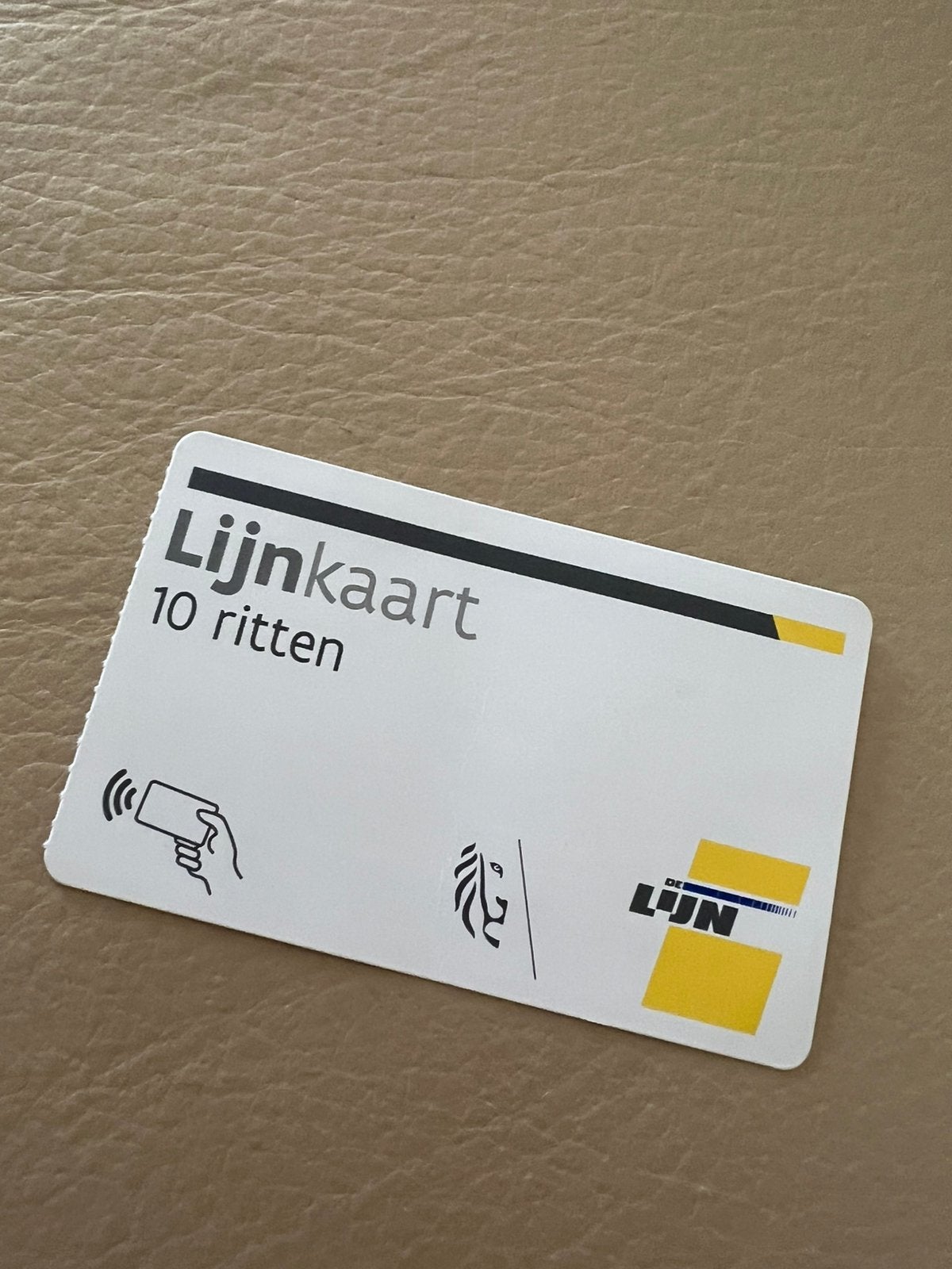 Lijnkaart 10 ritten, Tickets & Billets, Bus, Métro ou Tram, Billet normal
